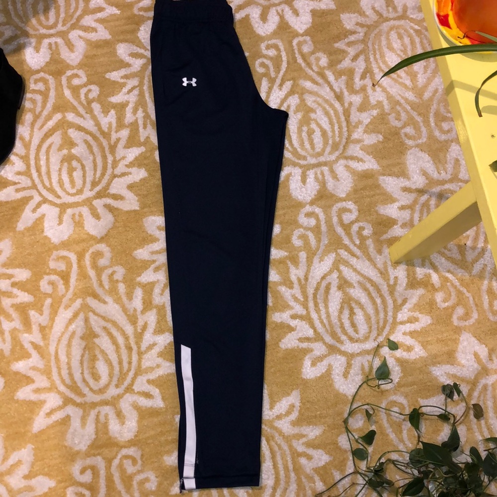 Under Armor Navy Blue Semi-Fitted Pants